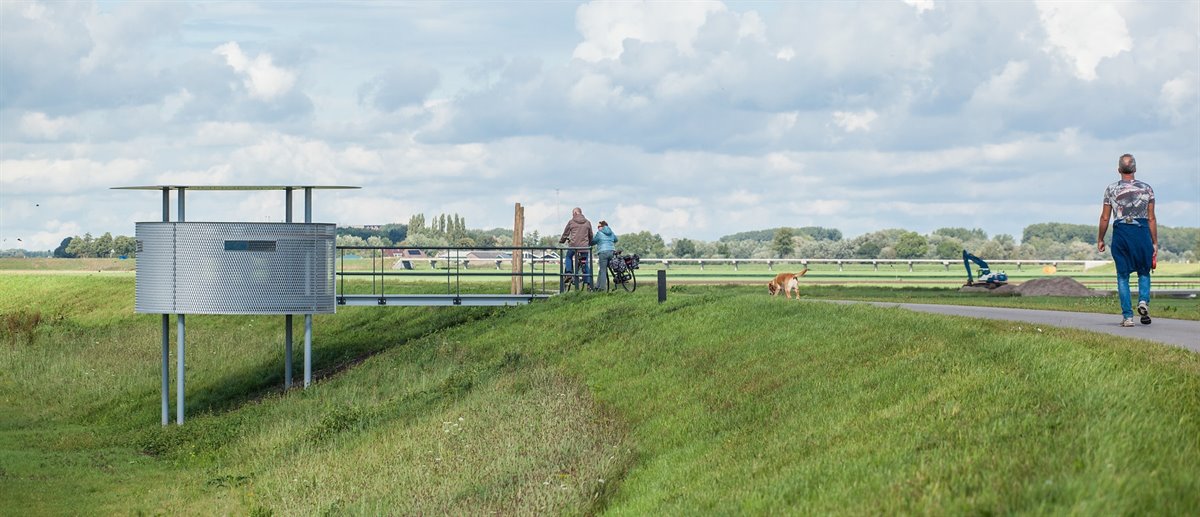 Vogelkijkhut hoogwatergeul Veessen-Wapenveld