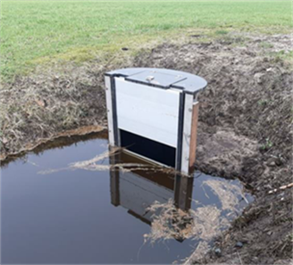 voorbeeld van geplaatste stuwput
